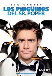 los pinguinos del sr poper cartel poster movie review mr poppers penguins