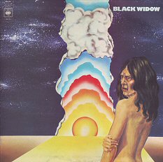 black widow album disco cover portada