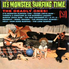the deadly ones its monster surfin time album disco cover portada