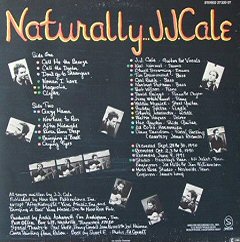 jj cale naturally back cover contraportada disco album review