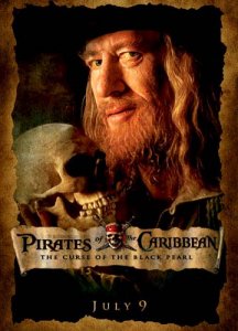 geoffrey rush piratas del caribe caribbean pirates