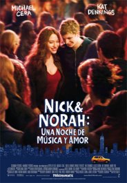 nick y nora una noche de musica y amor cartel pelicula