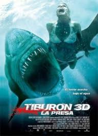 tiburon 3d la presa cartel poster shark