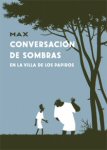 max conversación de sombras en la villa de los papiros portada cover book libro